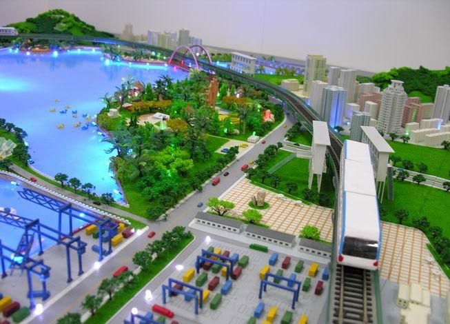 浮山县港口沙盘